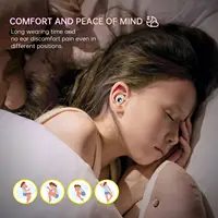 Bouchons d'oreille Eayburst pour dormir, réduction du bruit, bouchons d'oreille en Silicone souple pour Concert, mise au point de voyage pour la Protection auditive 5