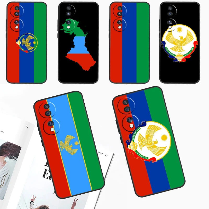 Dagestan Flag Coat Of Arms Case For Huawei Nova 10 9 SE 3i 7i 11i 11 Pro 5T Y60 Y61 Y70 Y90 Y91 P20 P30 P40 Lite Cover