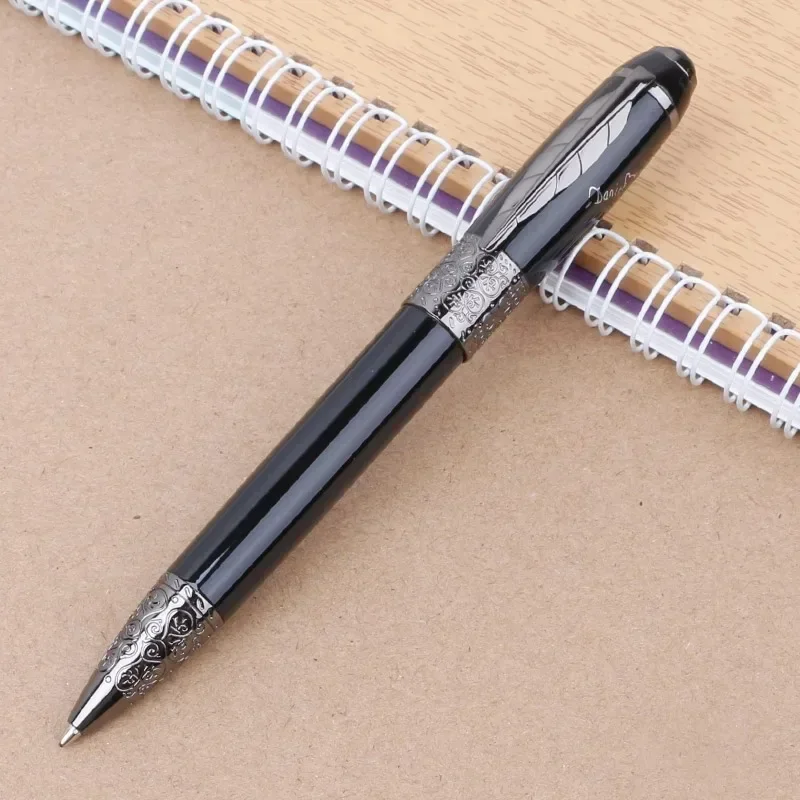 Luxury Design Writer Edition MB Fountain Rollerball Pens Metal Balck Daniel Defoe Ballpoint Pen with  Maple Clip Serial Number