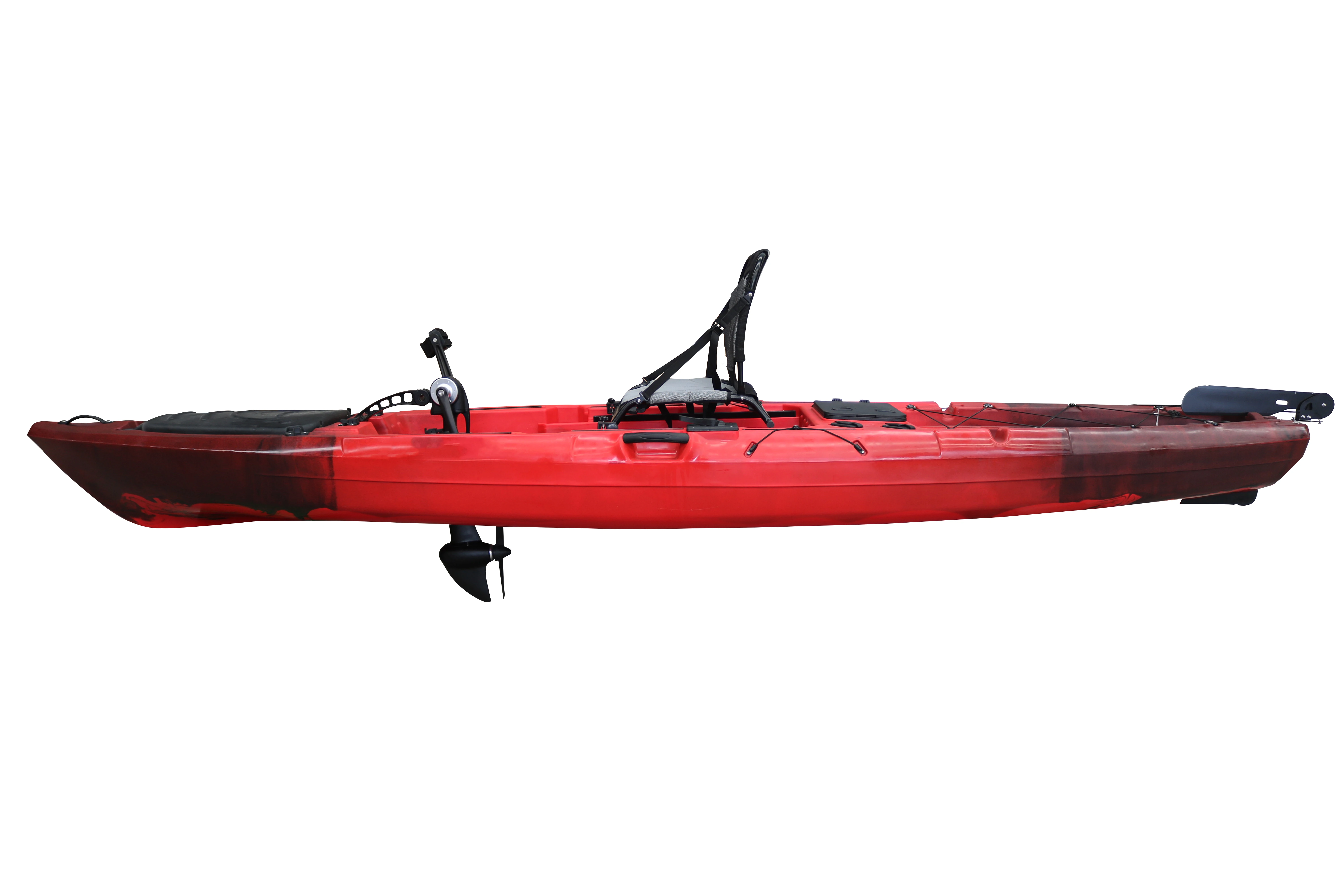 14ft Fishing Kayak Canoe with Propeller Pedal Drive Water Sport Canoa Lakes & Rivers & Ocean Canoe/kayak with Electric Motor