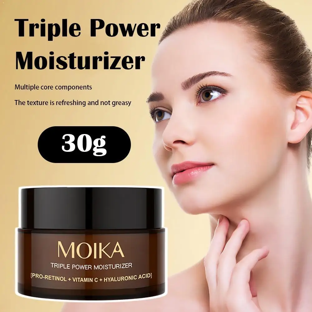 Triple Power Moisturizer SPF25 PRO-RETINOL+VITAMINC+HYALURONIC Deep Hydrating Jelly Cream Moisturizer Plump,Nourished Skin Care