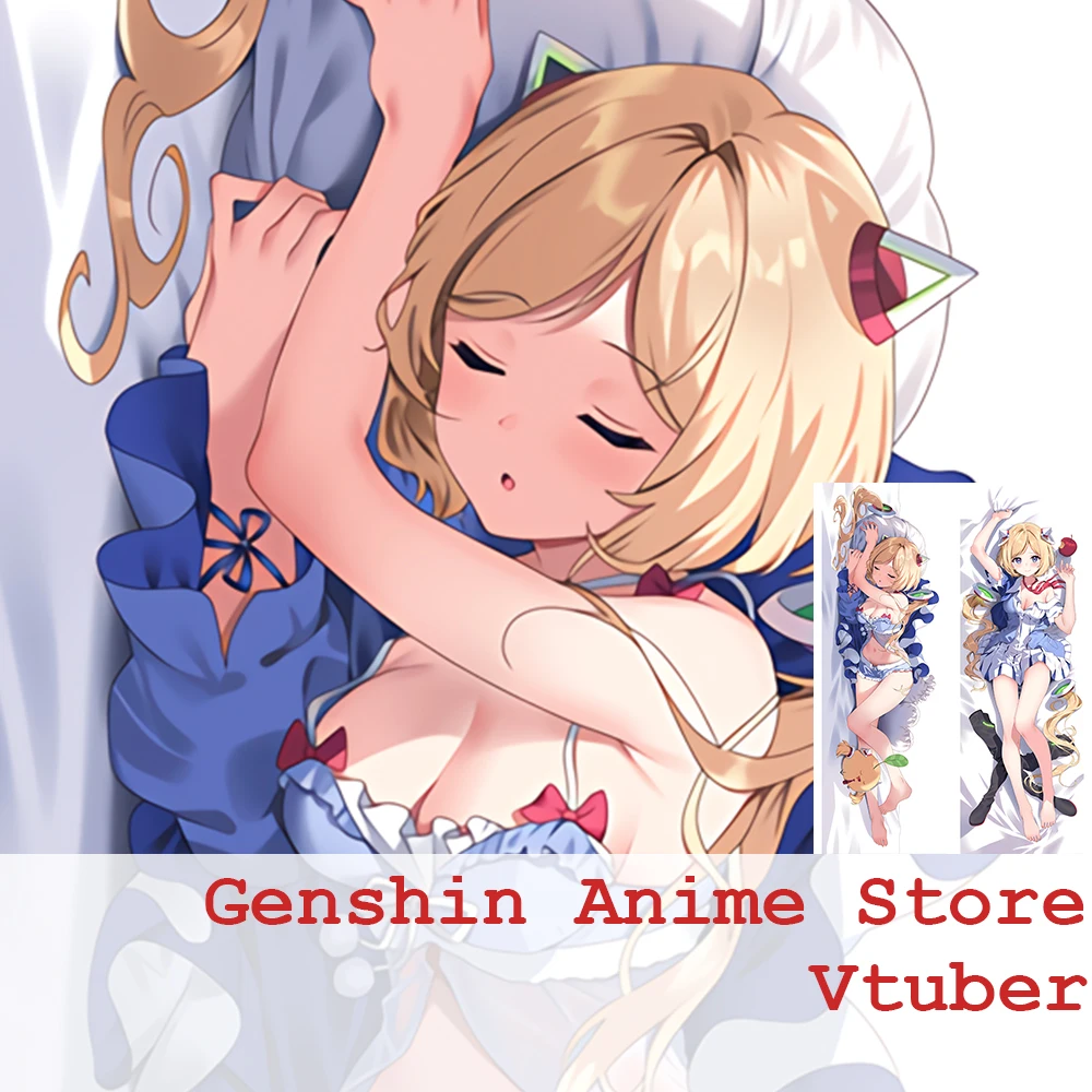 Anime Game Vtuber Aki Rosenthal Cosplay Double-sided Pillow Case Dakimakura Game Hugging Body Otaku Cushion Cover Gift