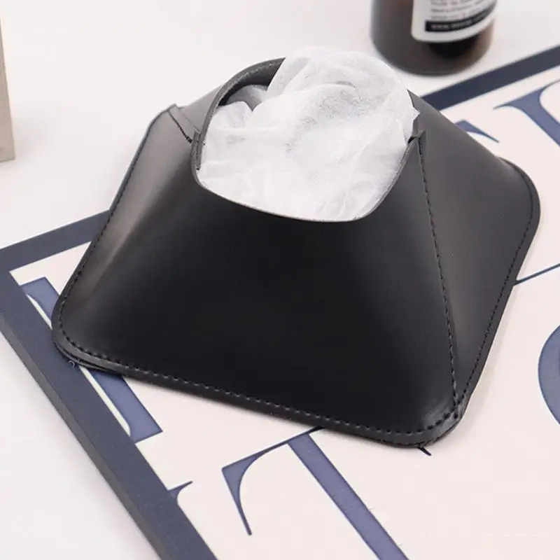 High End Diffuser Leather Case Desktop Storage Tray Multifunctional Flame Aroma Dispenser Protection Cover Home Hotel Decoration