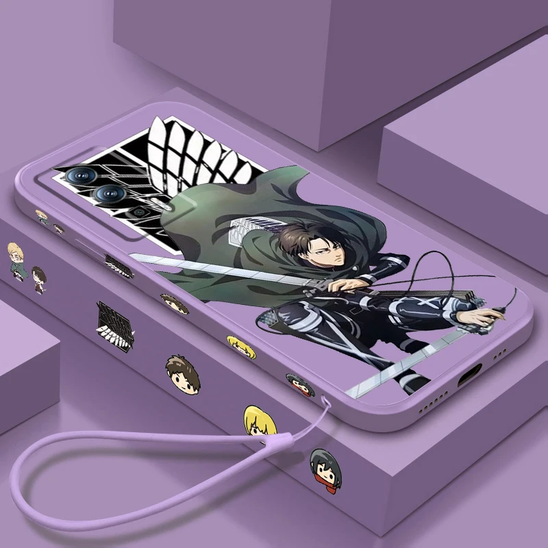 

A Attack On Titan Anime Cool Liquid Left Rope For Xiaomi Redmi 13C 12 12C K60 A1 K50 11 K40 10C 10 9A 9AT 9T 9C 5G Soft