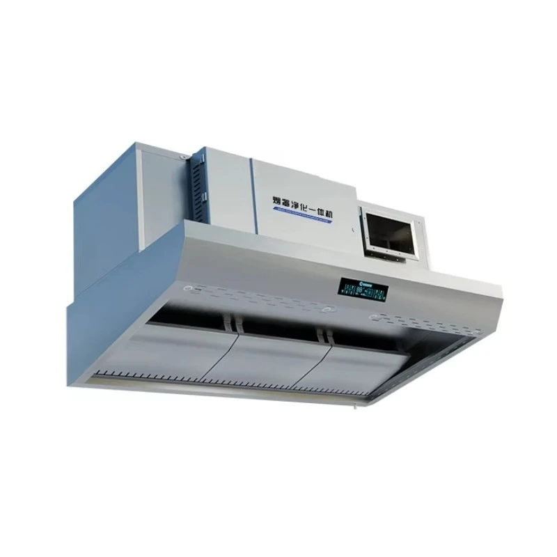 Customized Built in Electrostatic Air Purifier ESP Commercial Kitchen Exhaust Hood Restaurant Ventilation