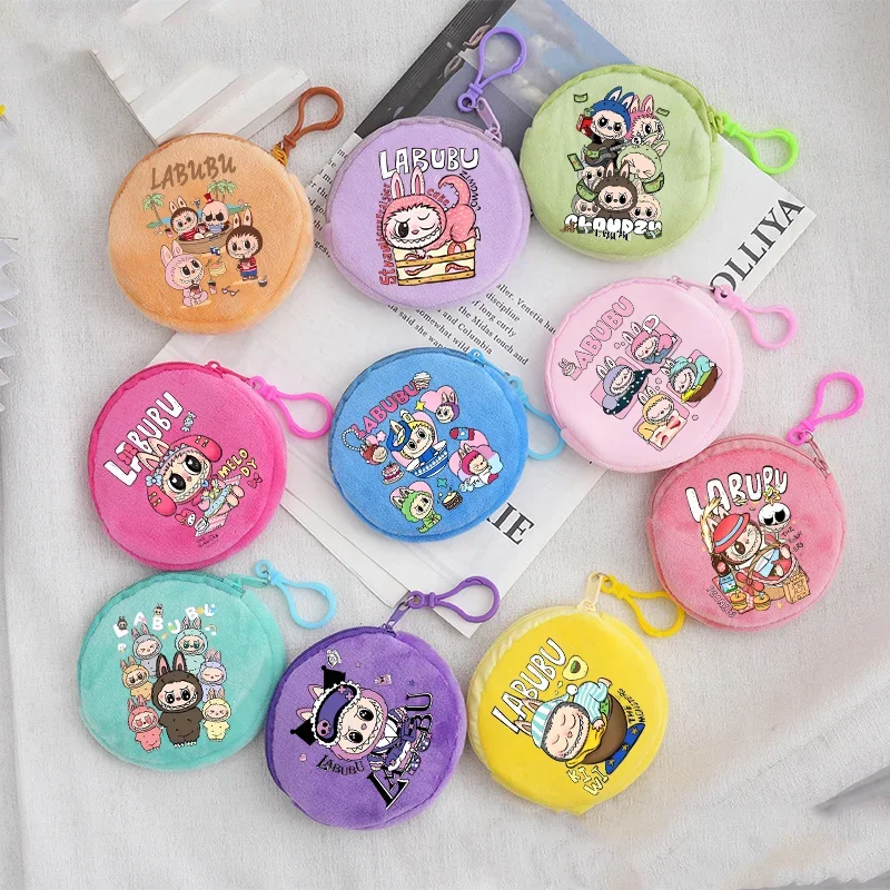 Labubu Hot Cakes Wallets Cute Purses Cartoon Anime Derivative Peripherals Coin Purse Portable Mini Wallet Birthday Party Gifts