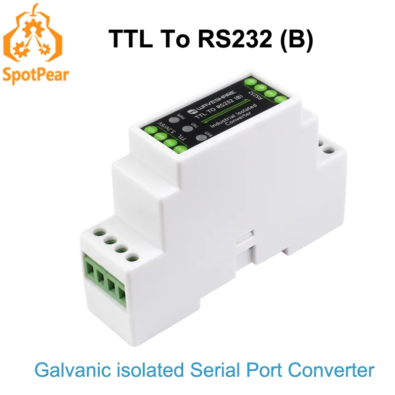 

Galvanic isolated Serial Port Rail-mount TTL To RS232 Galvanic isolated Converter Full-Duplex Communication TTL Serial Converter