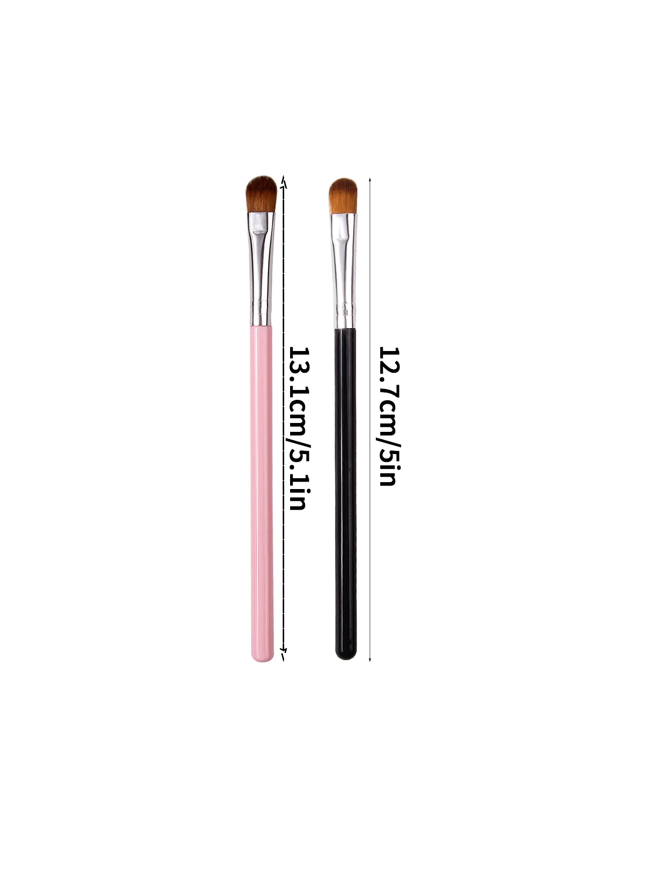 مجموعة فرش ظلال عيون متعددة الوظائف مكونة من 6 قطع، فرشاة كونسيلر برأس مستديرة مسطحة، فرشاة مزج مكياج العيون، فرشاة مكياج احترافية