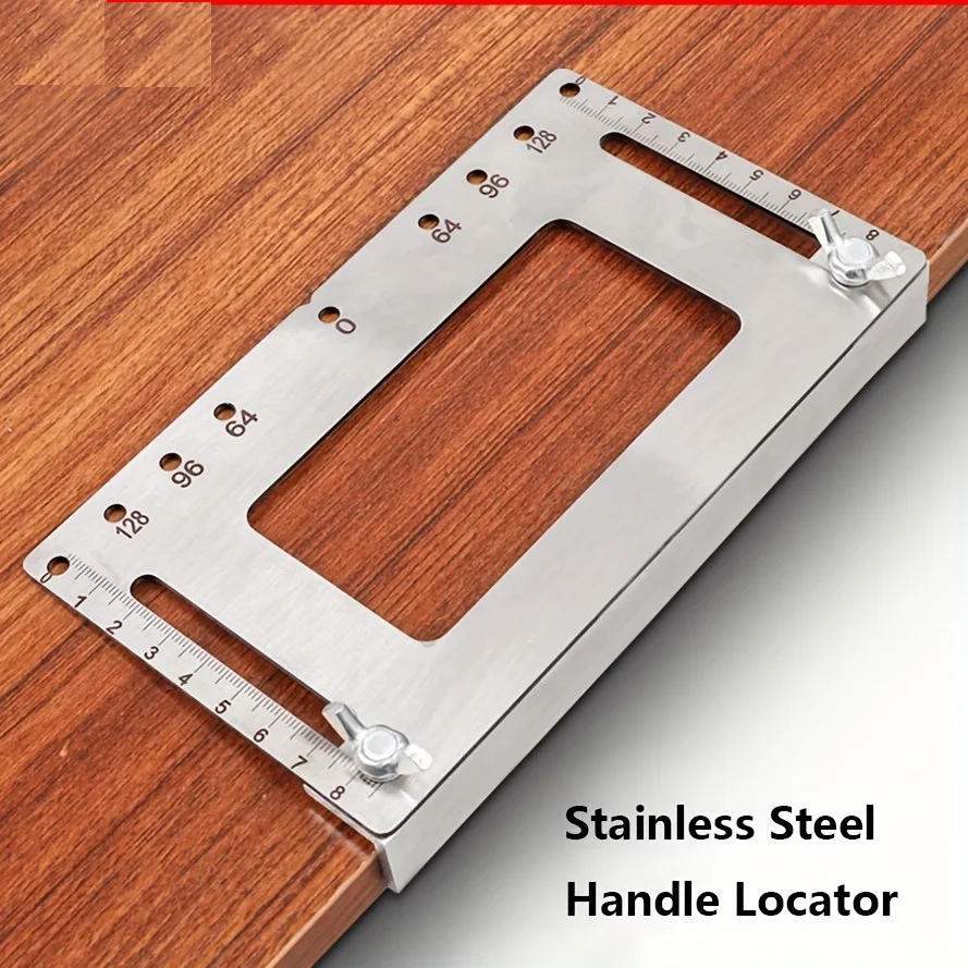 Hole Locator Drill Guide Woodworking Hinge Hole Opener Punch Locator Limiting Frame Quick Precise Drilling Mounting Jig