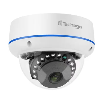 Techage H.265 4MP 5MP Kapalı Dome 48V POE IP Kamera Ses VandalProof IPC P2P Video CCTV Güvenlik Gözetleme Onvif Protokolü