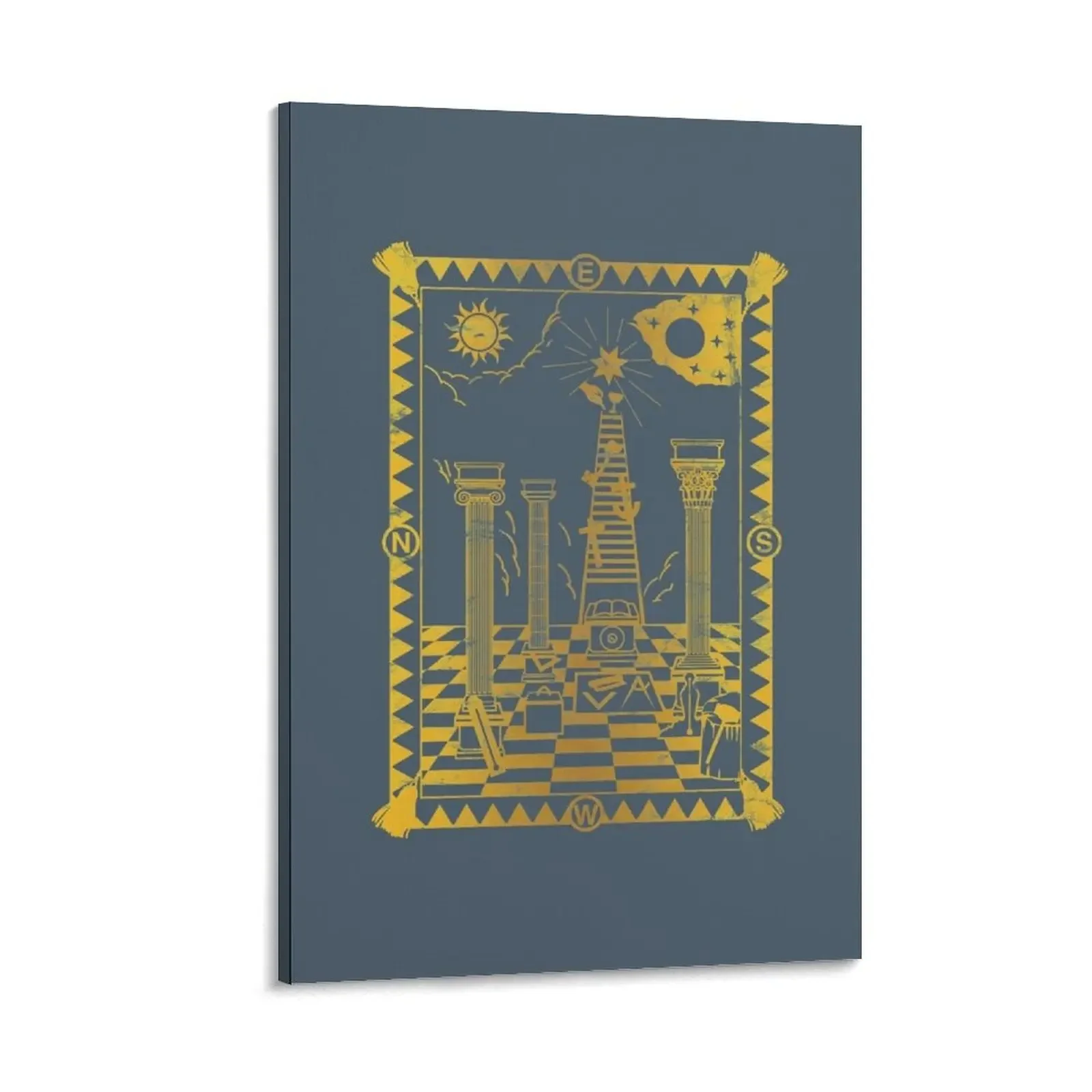 

Masonic 1st Degree Tracing Board Canvas Painting Posters on the wall cute room decor accessories for home decor