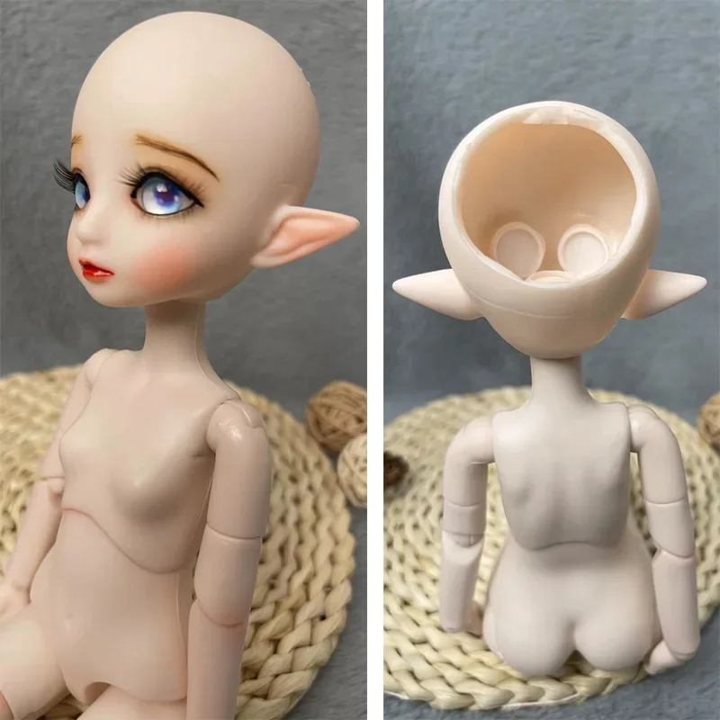 Nuova bambola elfo fatta a mano fai da te 30cm bambola 1/6 BJD bambola intera bambola mobile comune bambini ragazze giocattolo regalo (testa aperta) giocattoli per ragazze