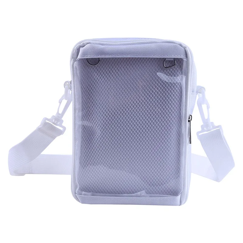 Japanese transparent small square pain bag diagonal ita bag one shoulder portable canvas baby bag casual wild fashion handbag