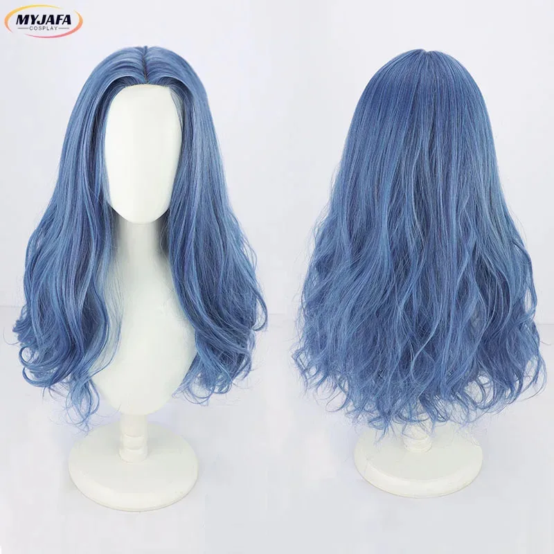 Aaa12 3 لعبة ميلينا راني ريا إبرة فارس ليدا تأثيري طويل المرأة شعر مستعار مقاومة للحرارة الاصطناعية الشعر هالوين أنيمي الباروكات + #1