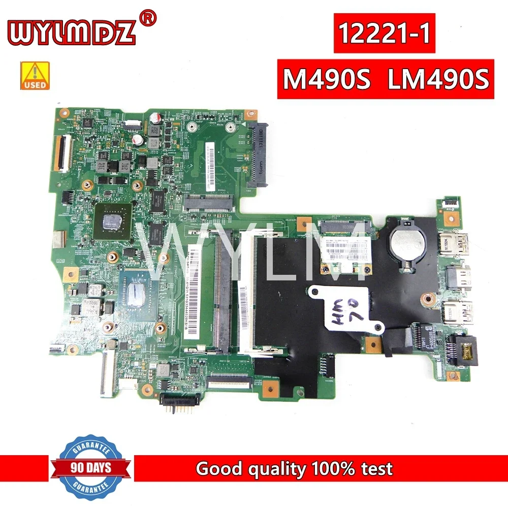 

12221-1 с процессором 1007U, материнская плата для ноутбука Lenovo M490S LM490S 48.4YG04.011, материнская плата для ноутбука протестирована нормально