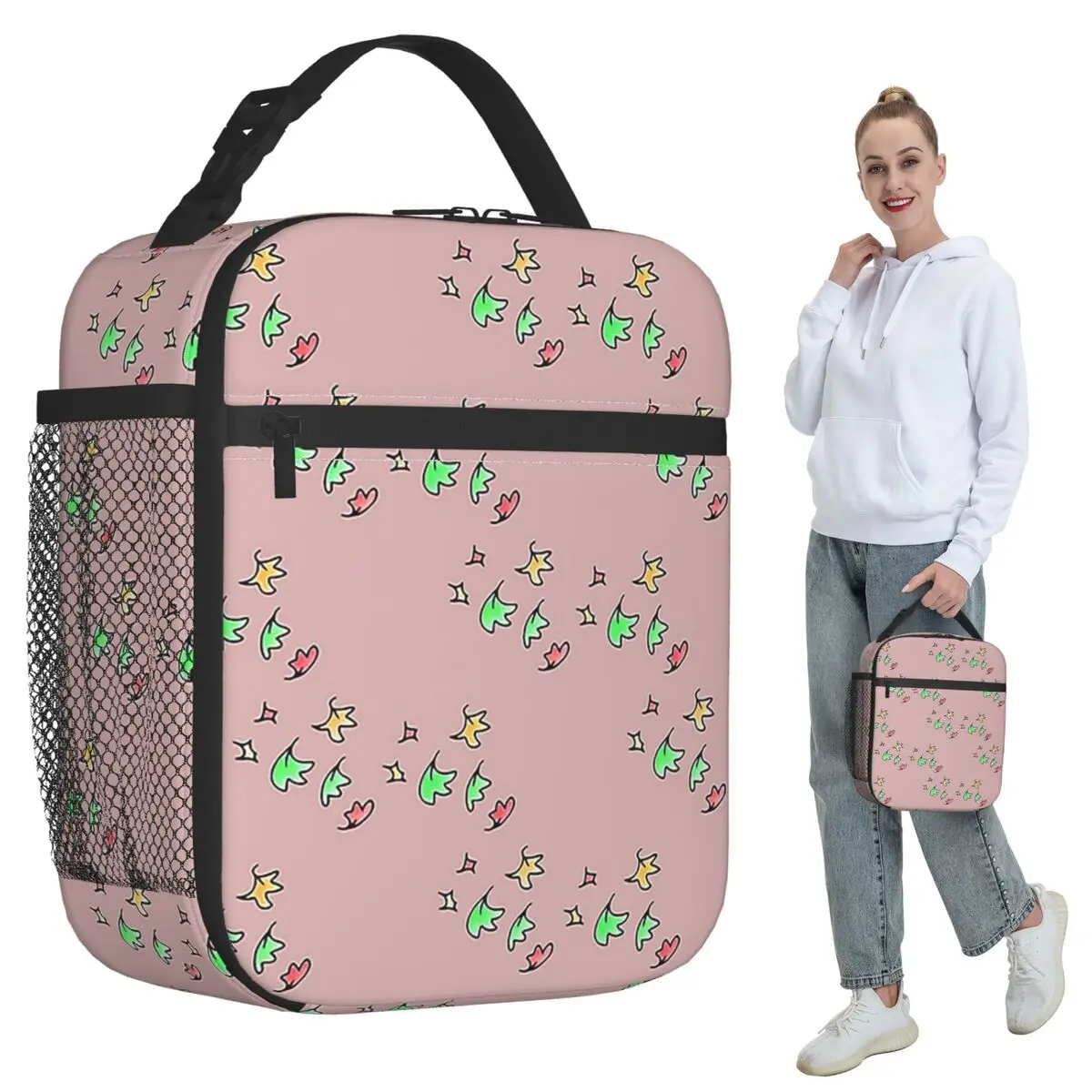 

Heartstopper Beautiful Leaves Art Insulated Lunch Bag for Kids School Cooler Thermal Food Box Tote Lunch Boxes Container