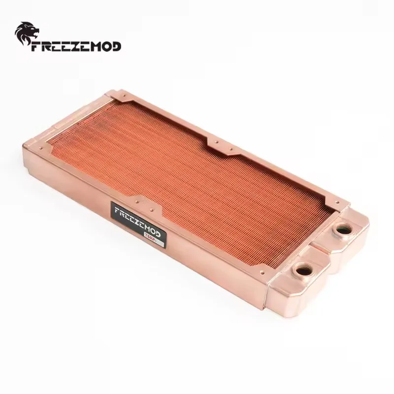 FREEZEMOD 29mm 얇은 전체 구리 라디에이터, G1/4'' 120mm 팬용 액체 수냉 쿨러 120/240/360mm PC MOD 방열판