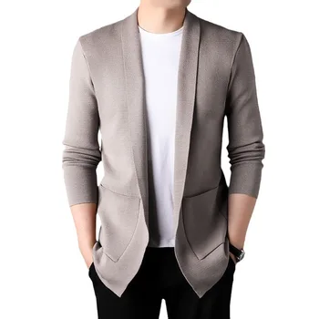 الرجال متماسكة المتضخم سترة سترة ، معاطف عادية ، سترة الكورية ، محبوك الملابس ، موضة العلامة التجارية ، الخريف ، الشتاء ، جديد ، 2023