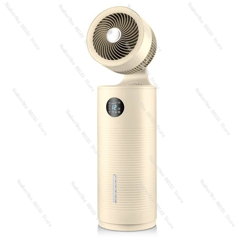 Smart Voice Control Air Circulation Fan for Home Large Airflow Oscillating Standing Convection Fan Quiet Remote Control Floor