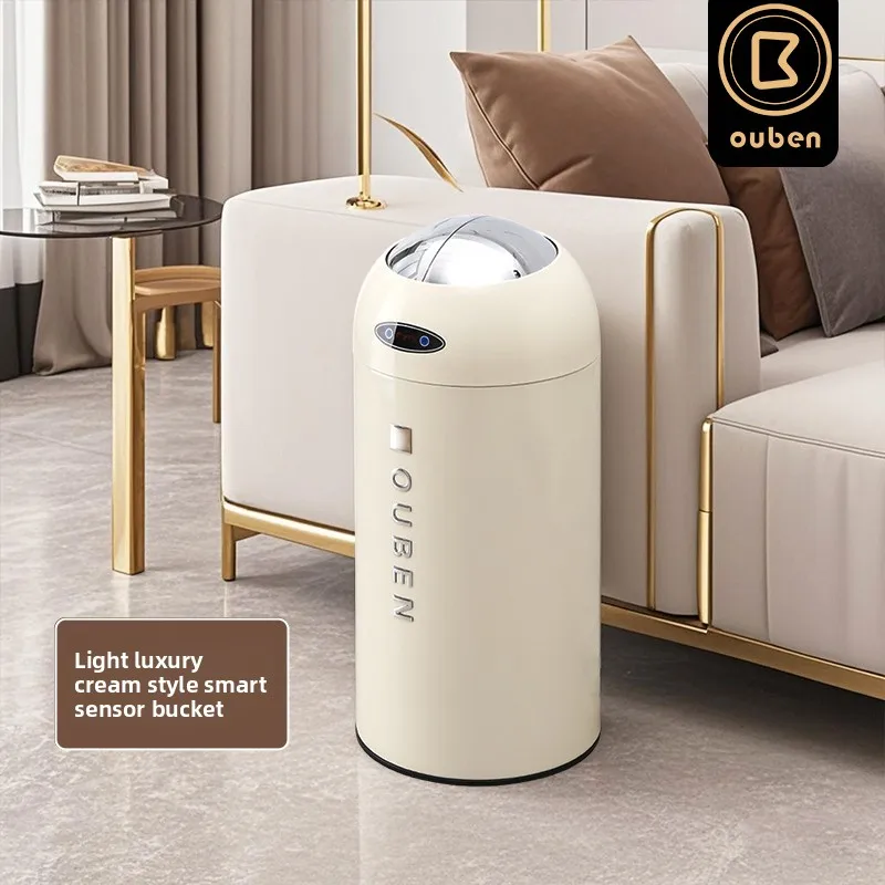 

Smart Sensor Trash Can, Stylish High-End Wastebasket, Touchless Lid Garbage Bin, Bathroom Paper Bin, Kitchen Trash Bin