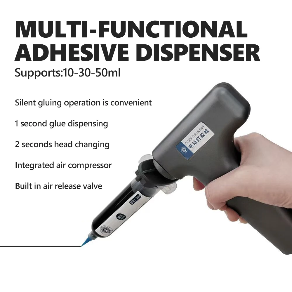 مسدس الغراء الكهربائي XUANXING يدعم خراطيش 10 مل/30 مل/50 مل لأداة ربط إطار الهاتف الذكي وأداة تطبيق لاصقة #1