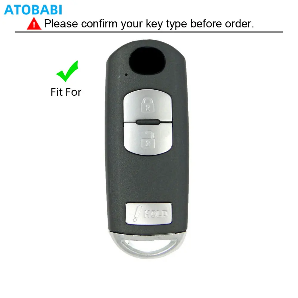 Leather Car Key Cover Smart Remote Fobs Cases Auto Accessories For Mazda 3 6 CX9 CX3 CX5 CX7 Speed CX-3 CX-5 CX-7 CX-9 2018 2019