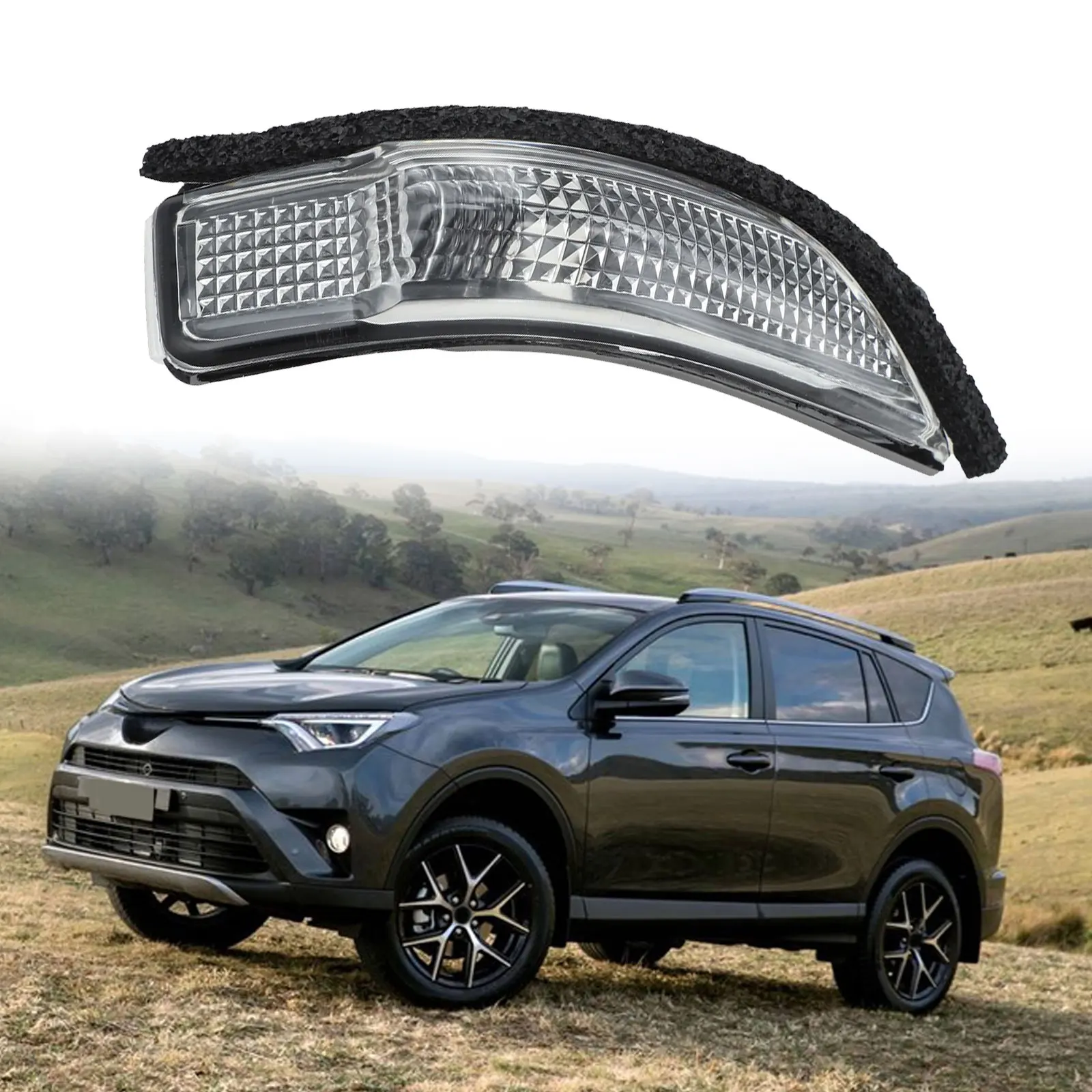 

Right Mirror Indicator Mirror Indicator Lense Car Maintenance Easy To Use High Universality Fitment High-quality Materials