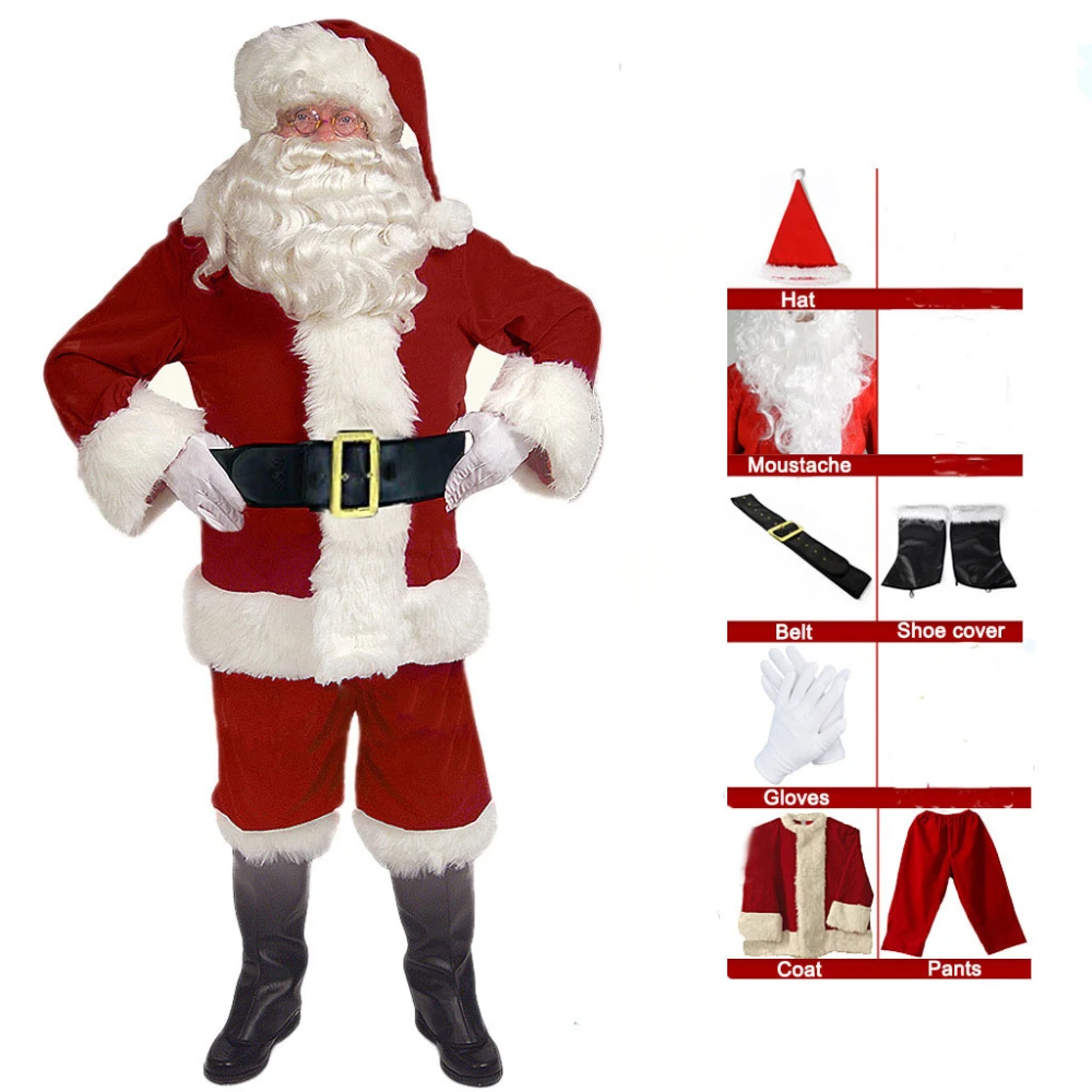 Costume de Père Noël – Tenue de Fête – photo 11