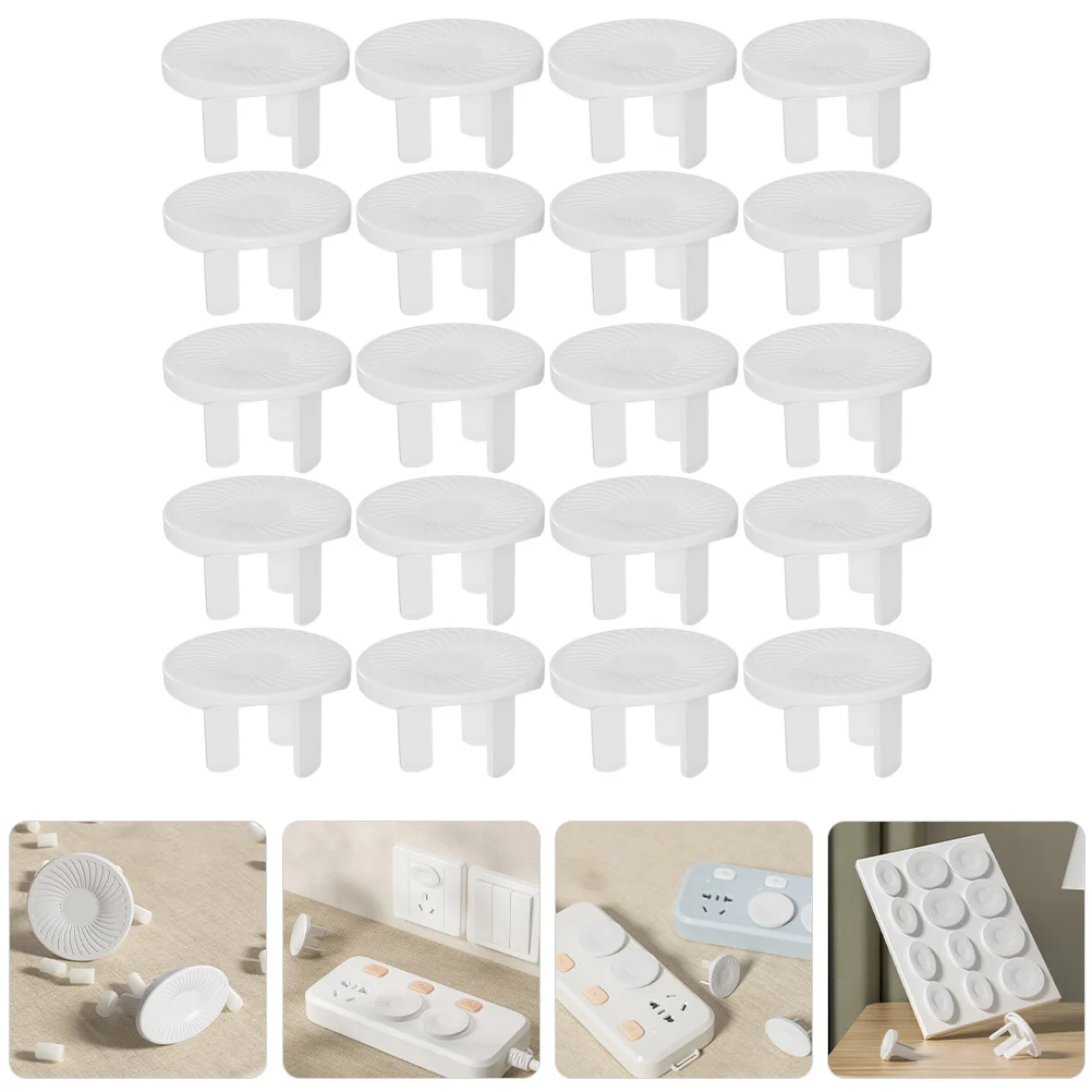 

20Pcs Child Proof Outlet Cover Electrical Power Outlets Protector Stylish Design Safe Home Use Easy Installation Removal
