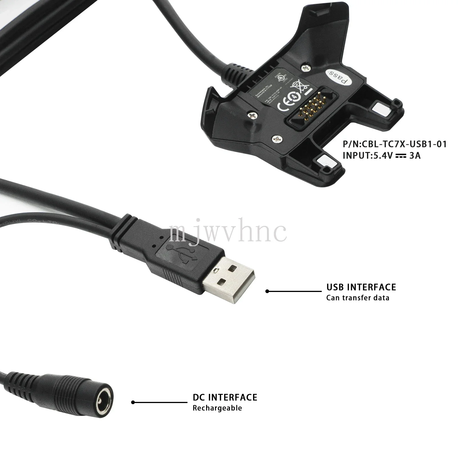 TC70 TC75 USB Cable Data Charging FOR Zebra TC72 TC77 replaces CBL-TC7X-USB1-01