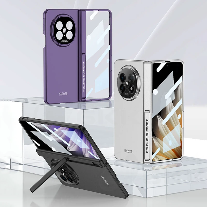 Magnetyczne etui z zawiasem i podstawką do OPPO Find N5 Magnetyczne szkło ochronne na ekran z bezprzewodowym ładowaniem do etui Oppo Find N5 — zdjęcie produktu 6