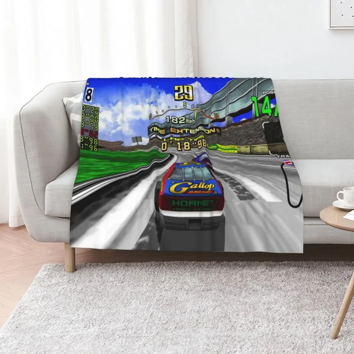 

Daytona USA Let's Go Away Throw Blanket Softest Furrys Shaggy Decoratives Blankets