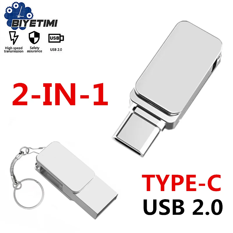 Nuovo Mini tipo c flash drive 128GB 64GB usb tipo C Ultra Dual Memory Stick 32GB 16GB 8GB type-c Thumb Pen Drive regali creativi