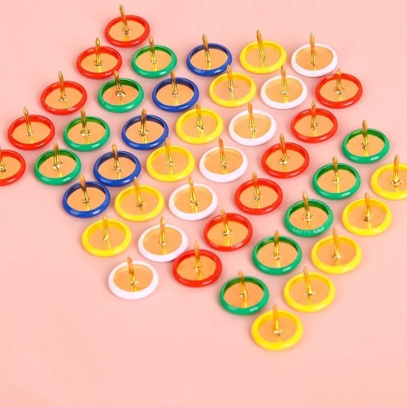 435 pcs Round Head Push Pins, Office Bulletin Boards, Random Color Assortment, Sharp Steel Pin Tip, Multipurpose