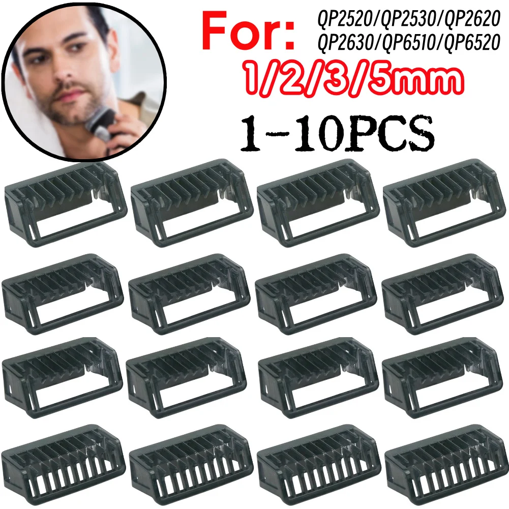 

1-10PCS 1/2/3/5mm Trimmer Clipper Guide Comb For Philips OneBlade Shaver Attachment Comb Beard Cutting Guide Comb QP2520 QP2530