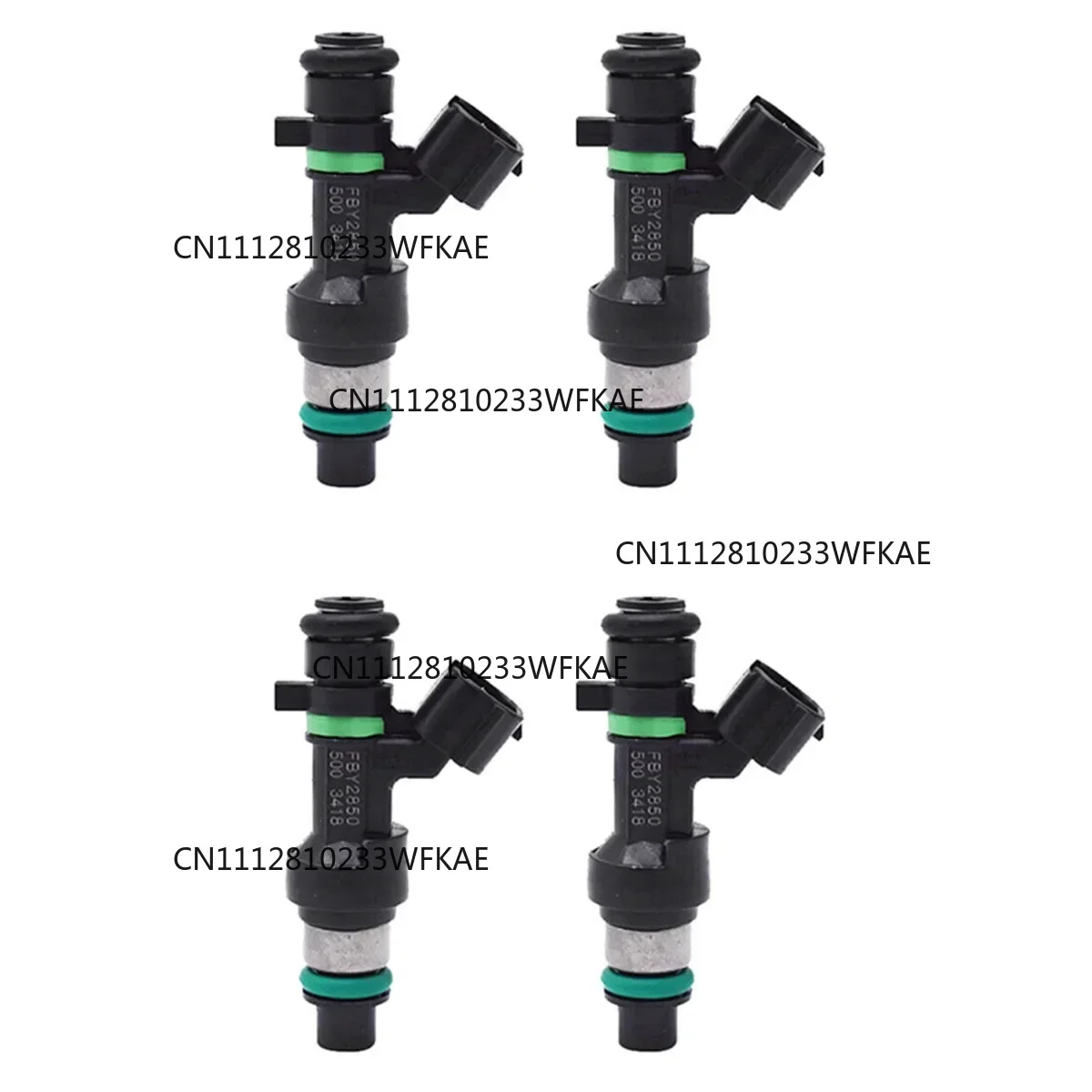 4Pcs Fuel Injectors 16600-EN200 FBY2850 2008-2014 Fit for Nissan Cube Sentra Versa