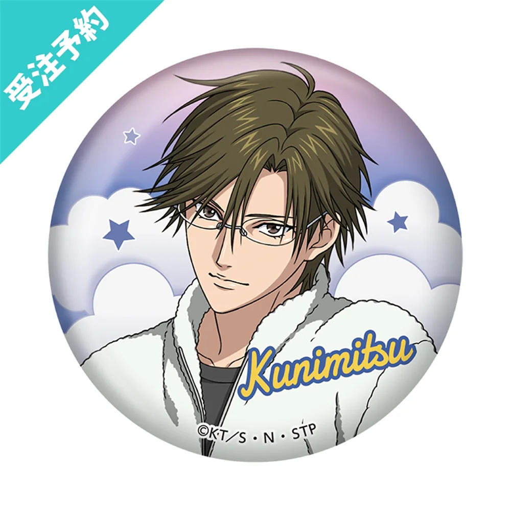 อะนิเมะใหม่ Prince of TENNIS Fuji Syusuke Oshitari Yushi Nioh Masaharu คอสเพลย์เครื่องแต่งกาย Badge Pin SPTE Tinplate เข็มกลัด PROP ของขวัญ