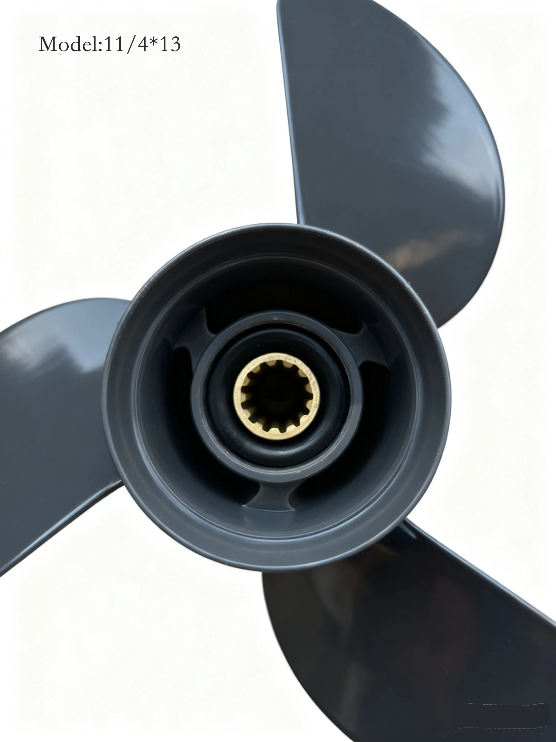 3-Blade 11 1/4x13 Propeller for Honda 35-60HP Outboard, 13-Spline Aluminum Alloy Boat Prop 58130-ZV5-000ZA image 4