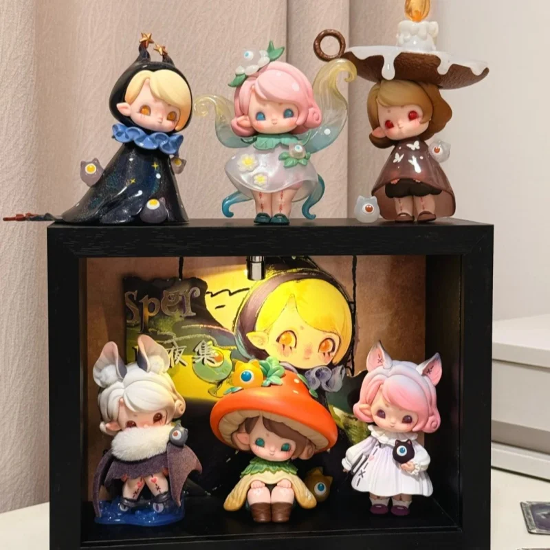 

100%Authentic Here Impopo Pix Hidden Night Series Blind Box Collectible Figures Cute Elf Dolls Toy Gift For Anime Girl