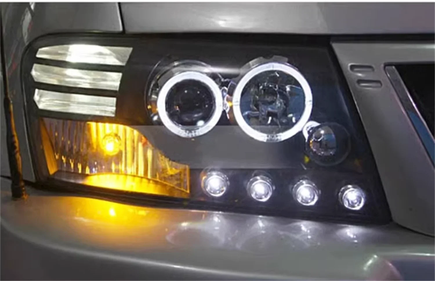 

Автомобильная фара лазерная фара для Mitsubishi Pajero V73 V77 DRL дневные ходовые огни дальнего ближнего света указатель поворота