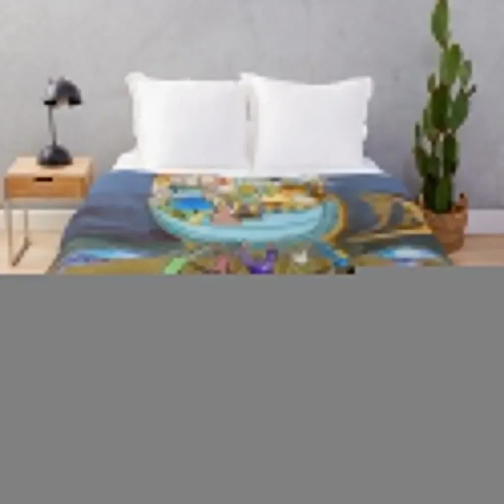 

Balancing act future Throw Blanket
