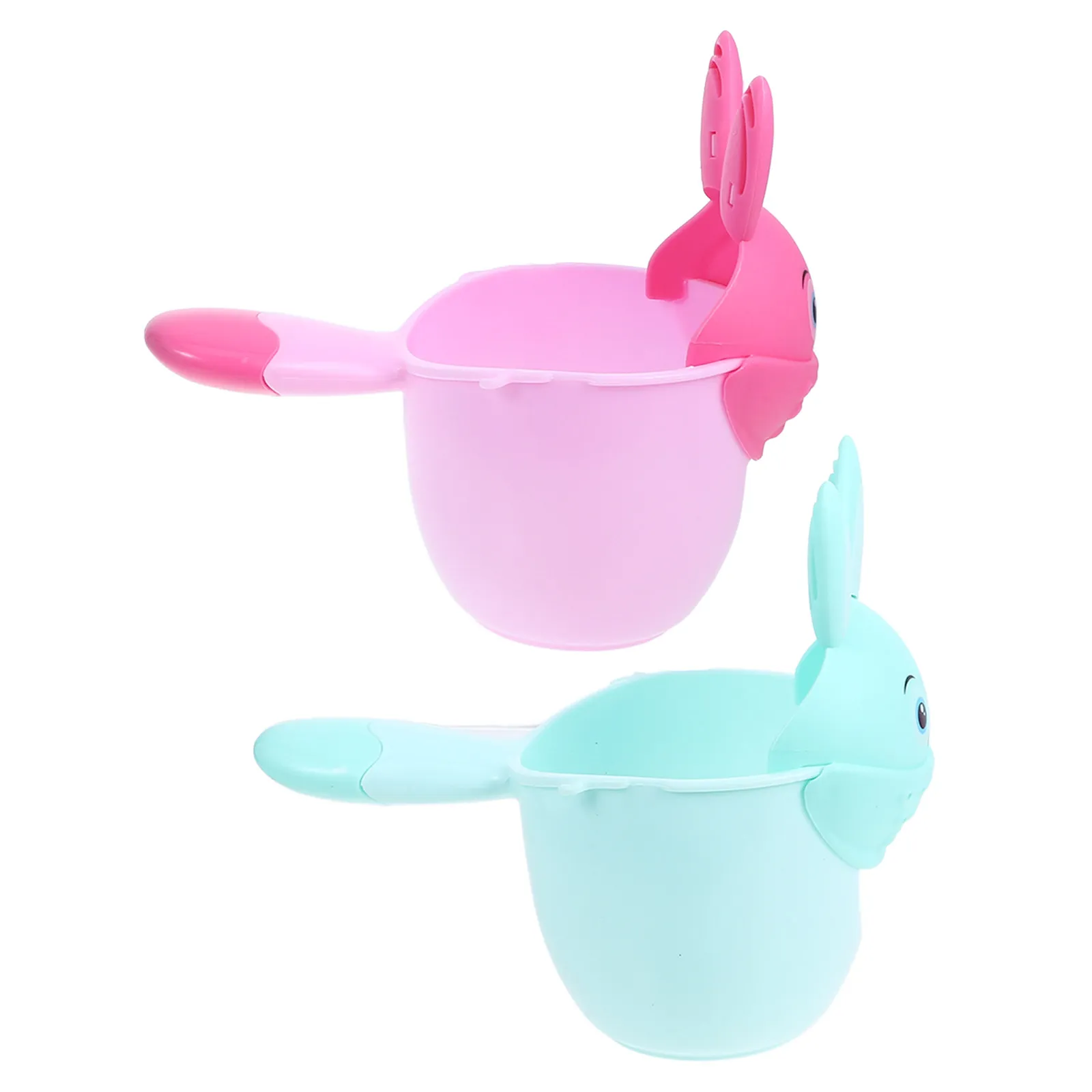 2 Vasos de Enjuague para Bebé con Diseño de Animales Lindos, Taza de Champú para Baño, Herramienta de Enjuague para Lavar el Cabello de Bebés, Vertedor de Baño, Enjuagador de Champú