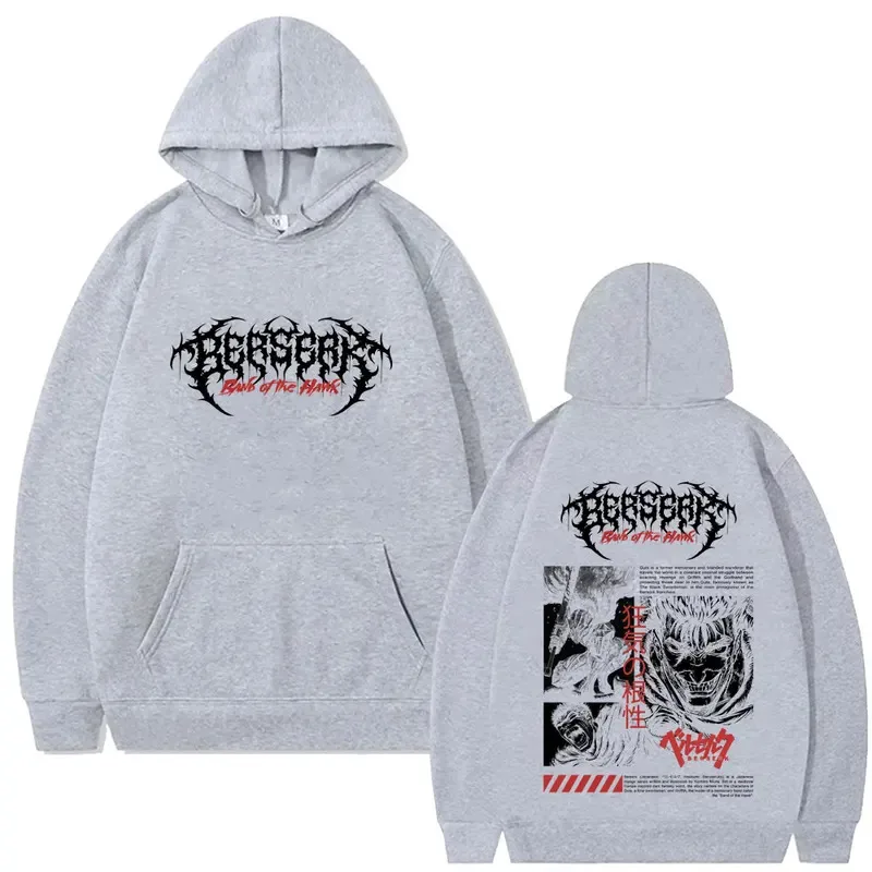 أنيمي Berserk الشجاعة الجرافيك هوديي المبارز جاتسو التضحية Zodd البلوز الرجال النساء عادية الصوف كنزة بمقاس كبير هوديس