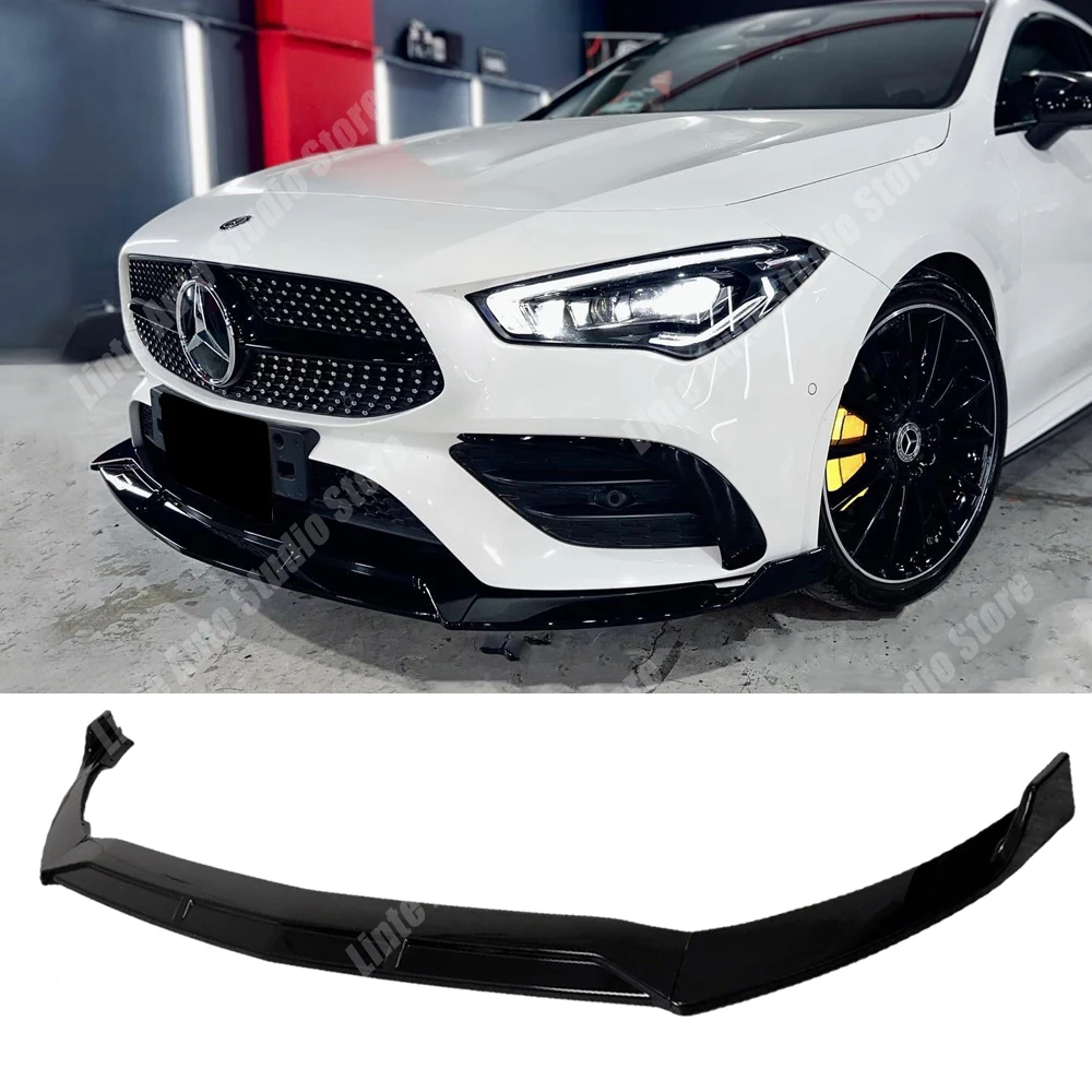 

Разделитель переднего бампера для Mercede Benz CLA C118 W118 CLA180 200 250 CLA35 2019-2023, предварительно фейслинг, диффузор, спойлер для губ, комплект кузова