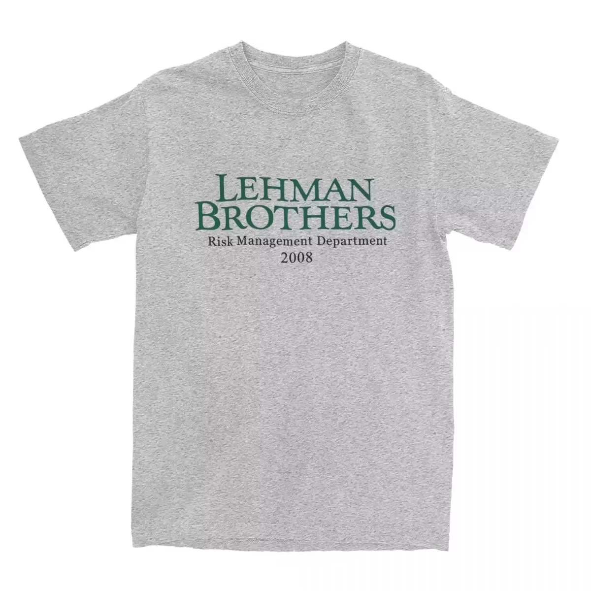 Lehman Brothers Risk Management T-Shirts Bank Hippie T-Shirt for Beach Casual Men's Clothing Women's 2026 Summer Vintage Tee