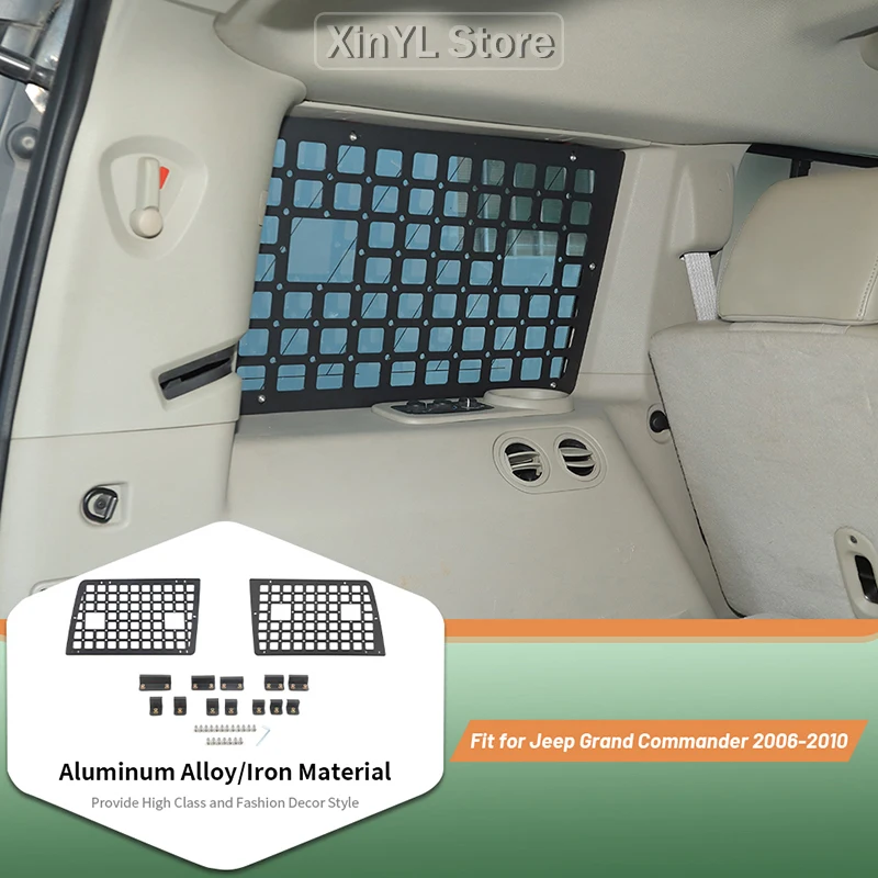 Car Rear Trunk Side Extension Storage Rack Mount Bracket Kit For Jeep Grand Commander 2006-2010 Interior Exterior Accessories