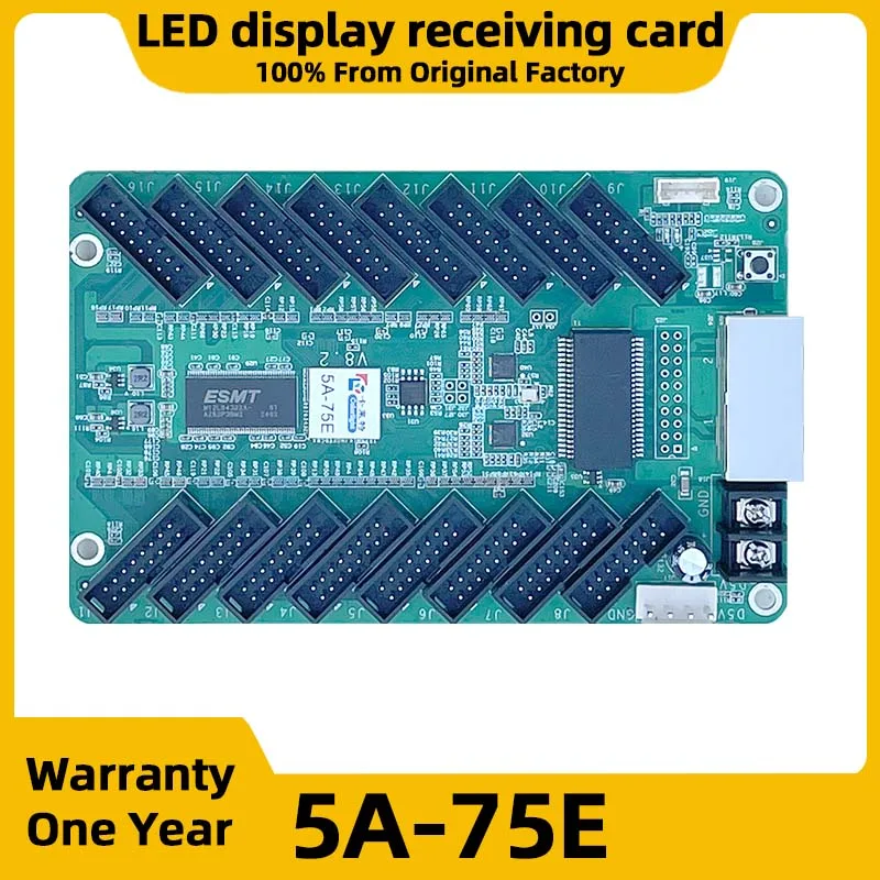 LED جدار الفيديو في الهواء الطلق Colorlight 5A-75E تلقي بطاقة داخلي LED عرض RGB بكسل LED عرض HUB75 LED لوحة بطاقة التحكم