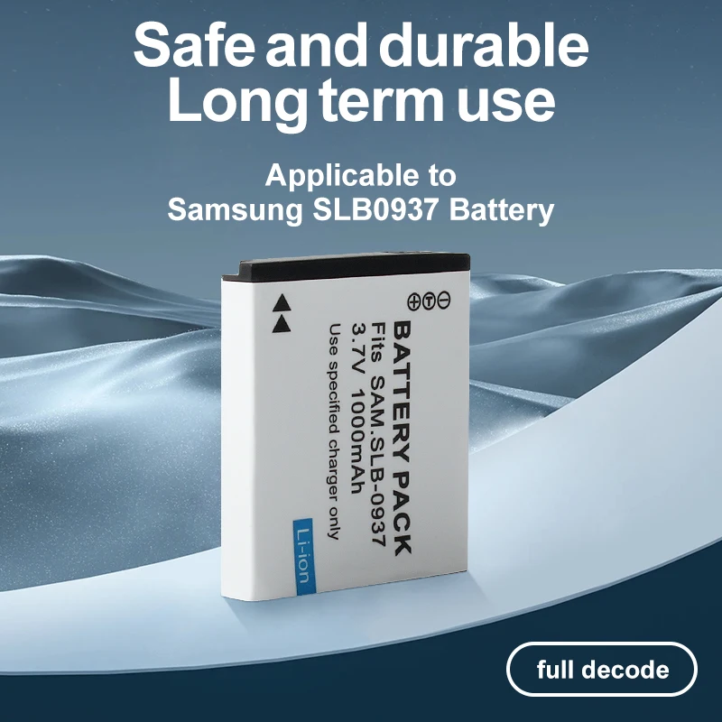 3.7v 1000mAh SLB-0937 SLB 0937 삼성 L730 L830 i8 NV33 NV4 용 충전식 디지털 카메라 배터리