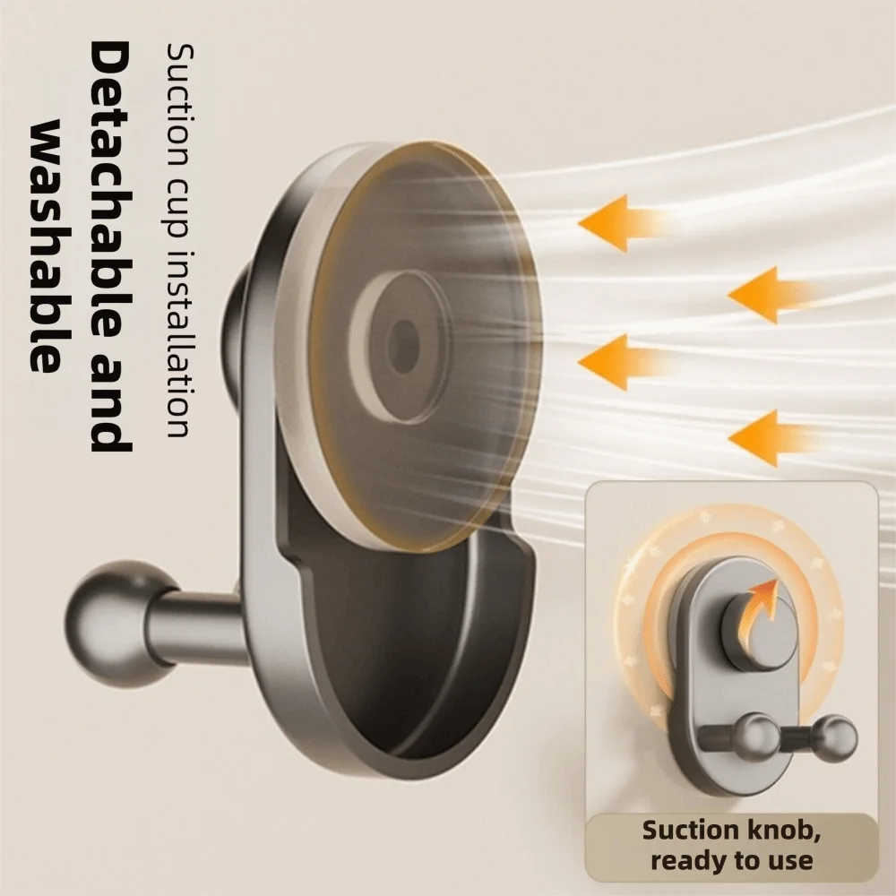 

3 PCS Plastic Suction Cup Hooks Non-Marking Removable Paper Towel Double Hooks Space Saving Moisture-proof Wall Hook for Kitchen