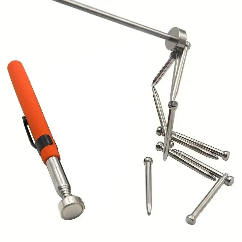 2 Stück magnetisches, stiftförmiges Pickup-Werkzeug, einziehbarer Teleskop-Pickup-Stick für Elektronik-Teleskop-Reach